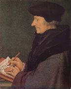 Hans Holbein Erasmus portrait oil painting artist